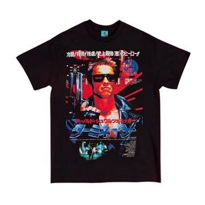 The Terminator Unisex Adult Japanese Poster T-Shirt / Black